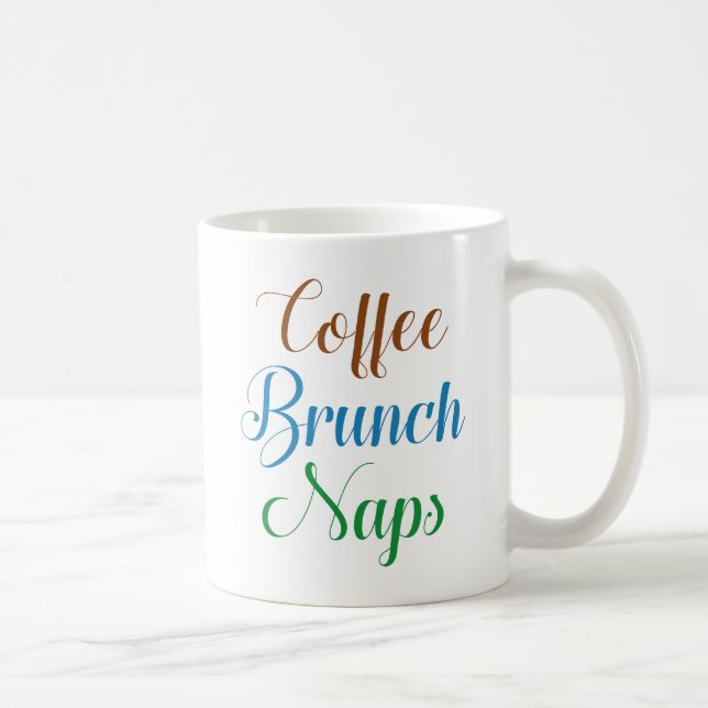 Coffee Brunch Naps Mug (Right)