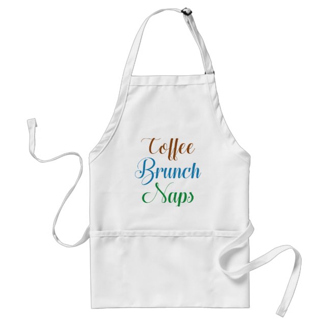 Coffee Brunch Naps Standard Apron (Front)
