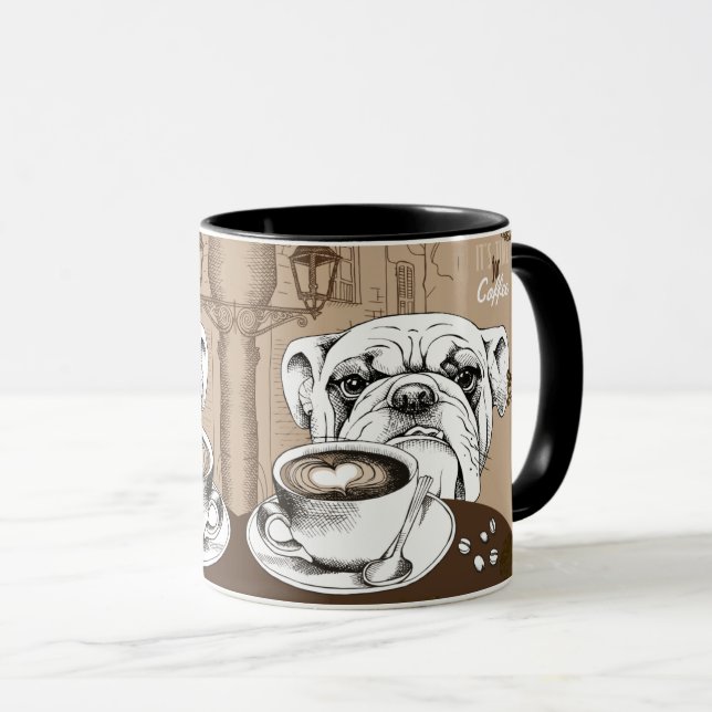 Coffee Bulldog Mug (Front Right)