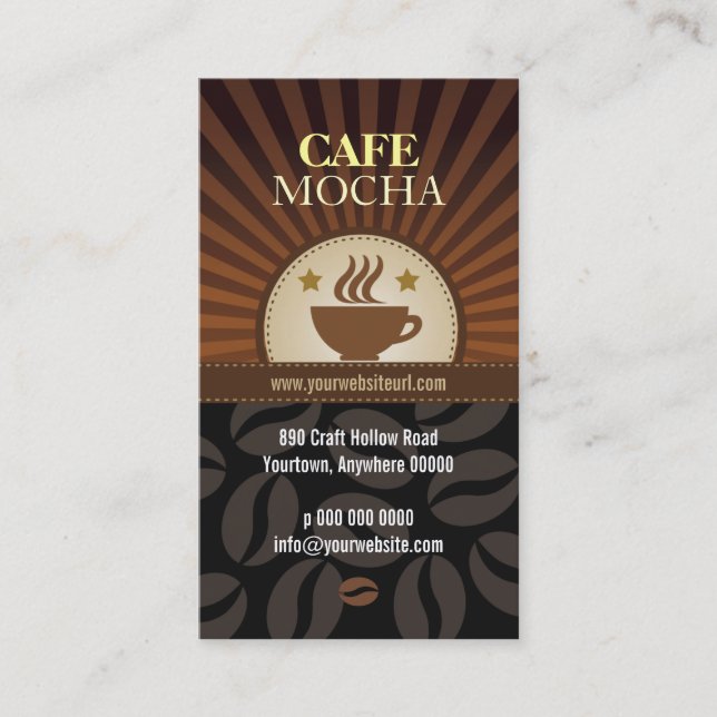 Coffee Burst Cafe Loyalty Card (Front)