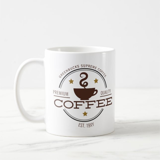 Coffee business logo mug (Left)
