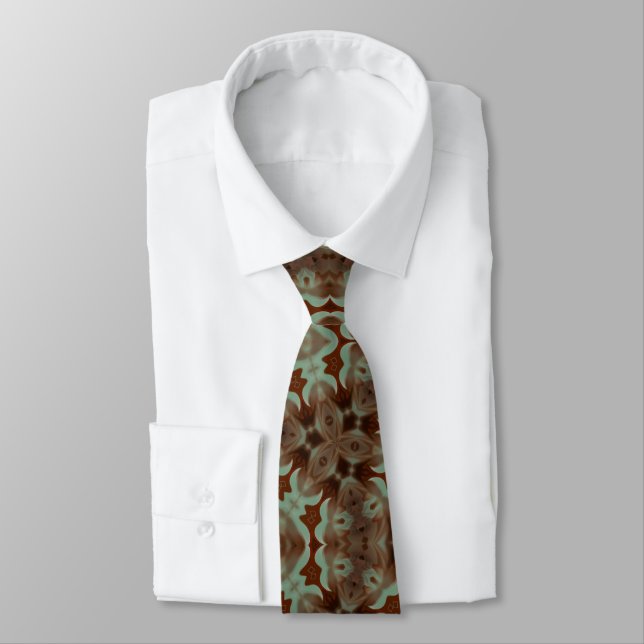 coffee business Neck Tie (Tied)