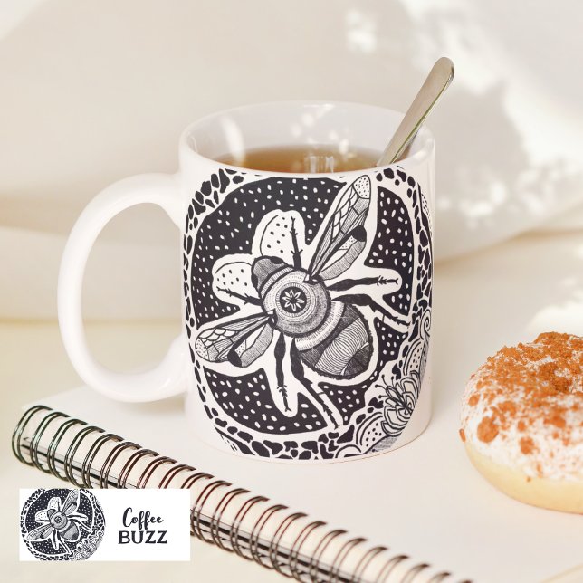 Coffee Buzz Bumble Bee Coffee Mug (Creator Uploaded)