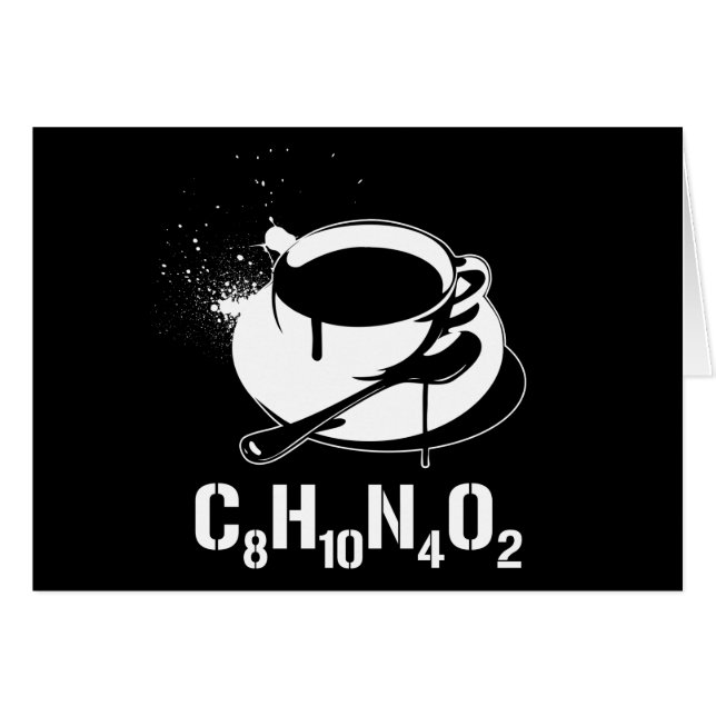 Coffee C8H10N4O2 (Front Horizontal)