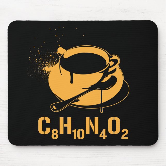 Coffee C8H10N4O2 Mouse Pad (Front)