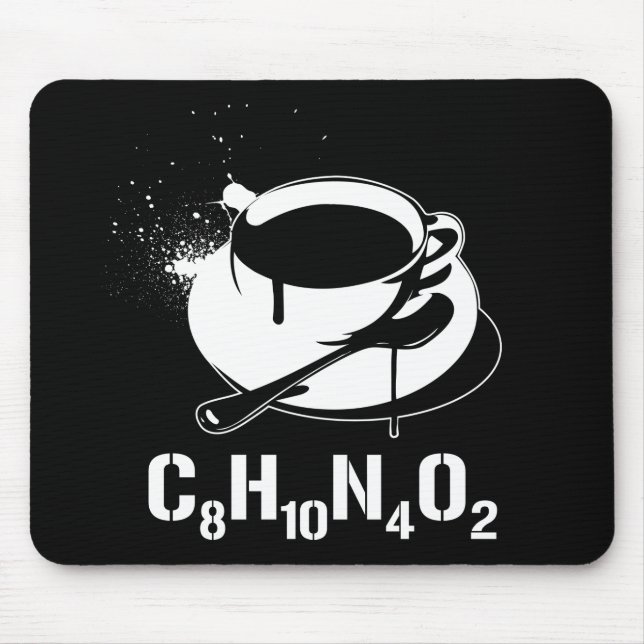 Coffee C8H10N4O2 Mouse Pad (Front)