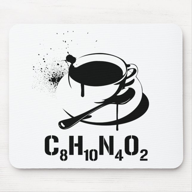Coffee C8H10N4O2 Mouse Pad (Front)