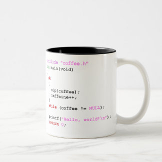 Coffee.c Programming Two-Tone Coffee Mug