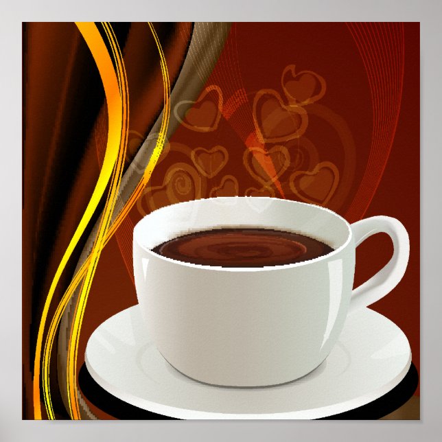 Coffee Cafe Art Poster (Front)