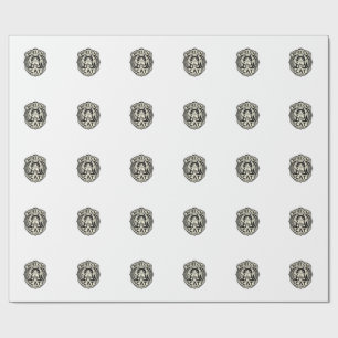 Coffee Cafe Cat Funny Cat Graphic - Coffee Cafe Ca Wrapping Paper