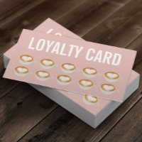 Coffee Cafe Elegant Blush Pink Loyalty