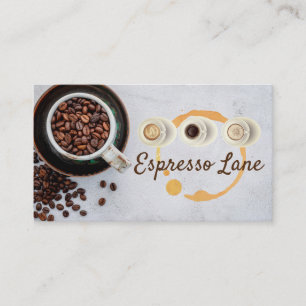Coffee Cafe Hot Beverage Business Card