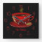 Coffee Cafe Red and Black Personalised