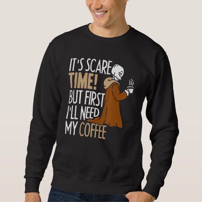 Coffee Caffeine Cafe Roasting Barista Coffee Hallo Sweatshirt (Front)