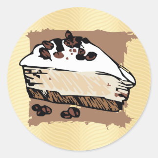 Coffee Cake Classic Round Sticker