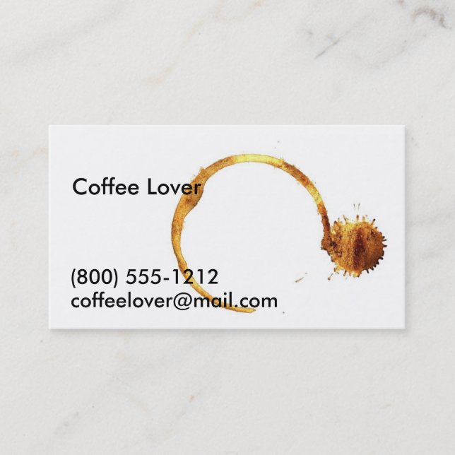 Coffee Calling Card (Front)