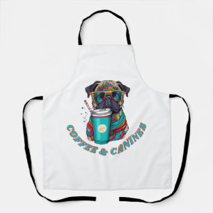 Coffee & Canines T-Shirt - For Dog Loving Coffee Apron
