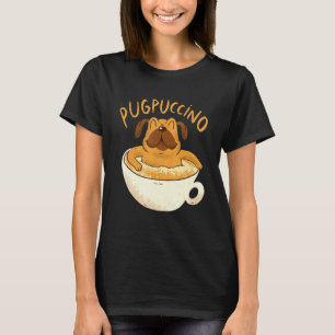 Coffee Cappuccino Pug T-Shirt