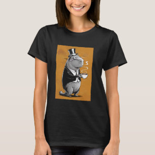 Coffee Capybara Lover Rodent Wildlife Animal Capy T-Shirt
