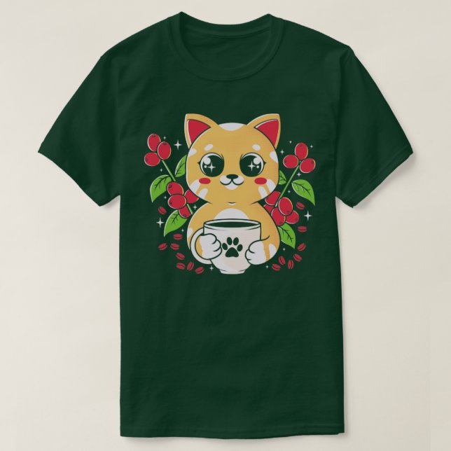 Coffee Cat2 T-Shirt (Design Front)