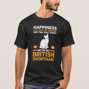 Coffee Cat British Shorthair T-Shirt