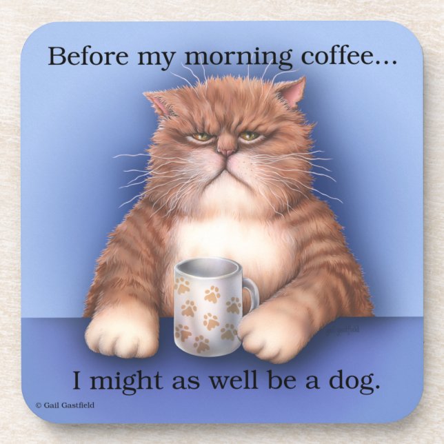 Coffee Cat coasters (Front)