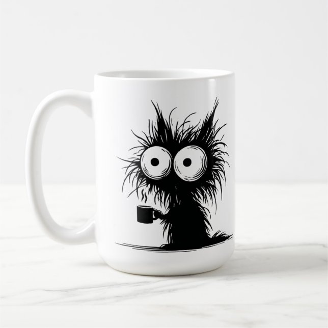 Coffee Cat coffee mug 15oz (Left)