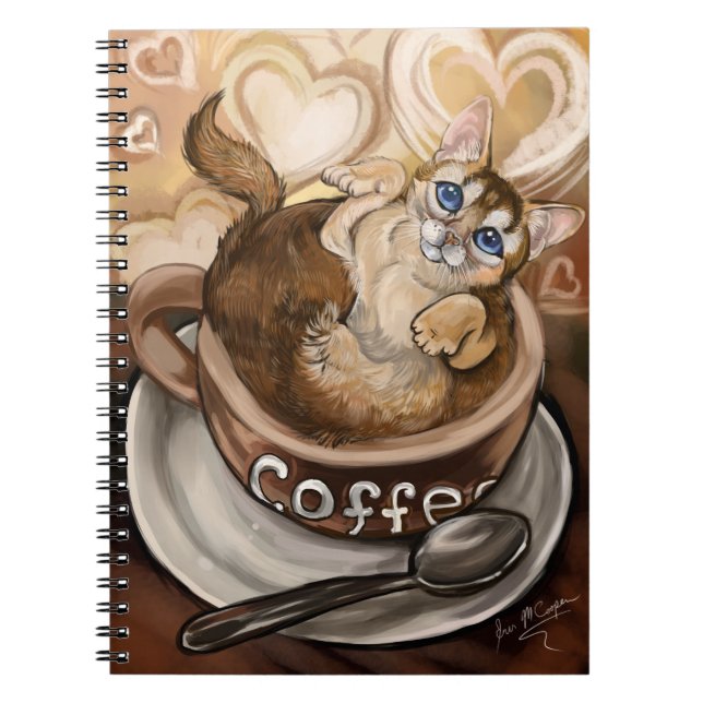 Coffee Cat Notebook (Front)