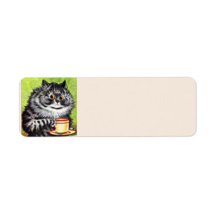COFFEE CAT PERSONALIZED RETURN ADDRESS LABELS