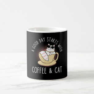 Coffee Cat Saying Mug