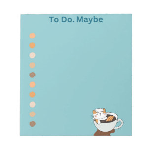 Coffee Cat Spa Notepad