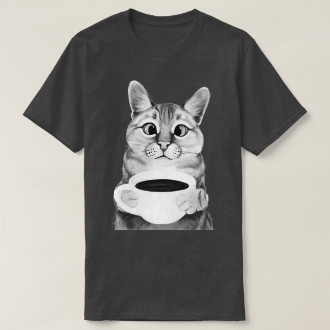 Coffee Cat T-Shirt (Design Front)
