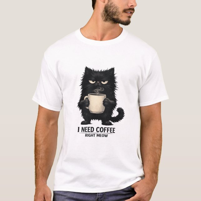 Coffee Cat T-Shirt (Front)