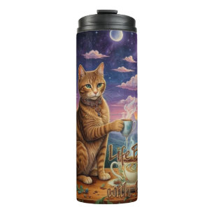 Coffee Cat Thermal Tumbler