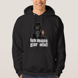 Coffee Cat u2013 Statement Saying u2013 Ich muss g Hoodie