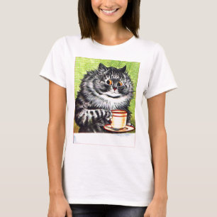 Coffee Cat (Vintage Image) T-Shirt
