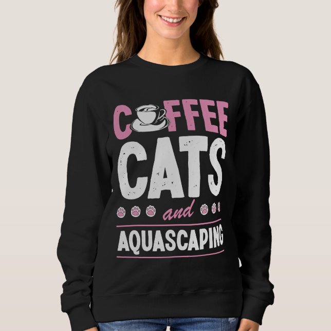 Coffee Cats And Aquascaping Cute Cat Mum Fish Tank (Front)