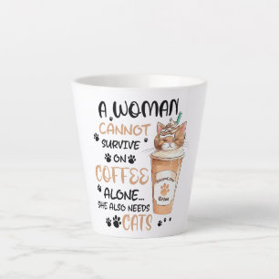 Coffee & Cats – Cute Kawaii Art Latte Mug