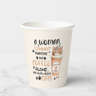 Coffee & Cats – Cute Kawaii Art Paper Cups