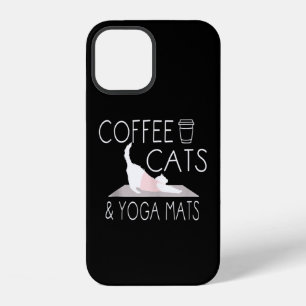 Coffee, Cats & Yoga Mats - Funny Gifts Yoga Cat iPhone 12 Case