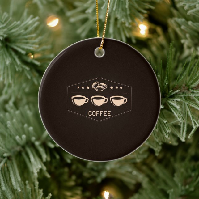 coffee ceramic ornament (Tree)