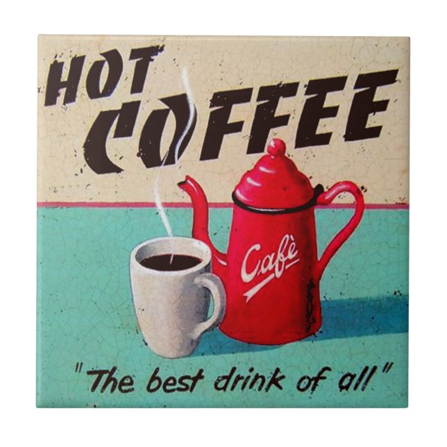 Coffee Ceramic Tile (Front)