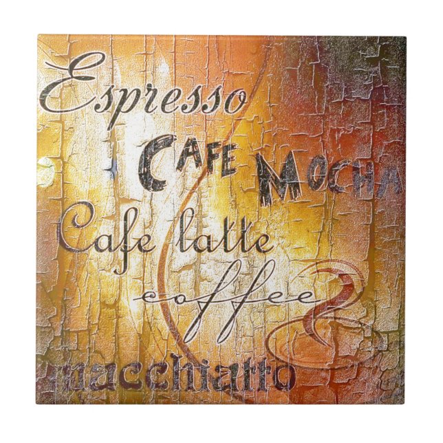 COFFEE! CERAMIC TILE (Front)