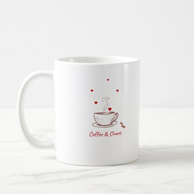 Coffee & Chaos Mug (Left)