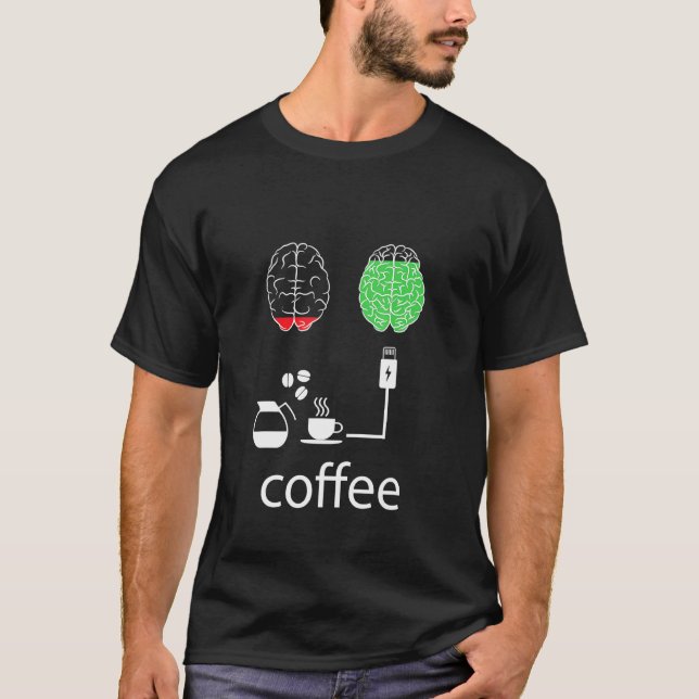 Coffee Charge My Mood T-Shirt (Front)