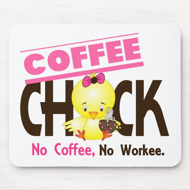 Coffee Chick 2 Mouse Pad (Front)