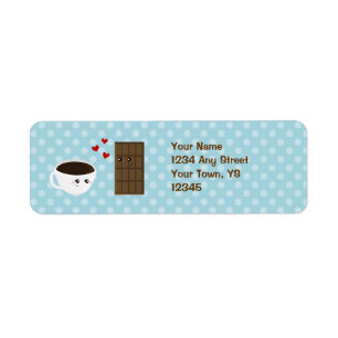 Coffee & Chocolate Love Return Address Label