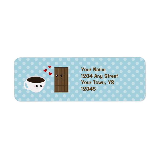 Coffee & Chocolate Love Return Address Label (Front)