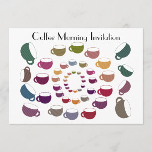 Coffee Circle Invitation Card