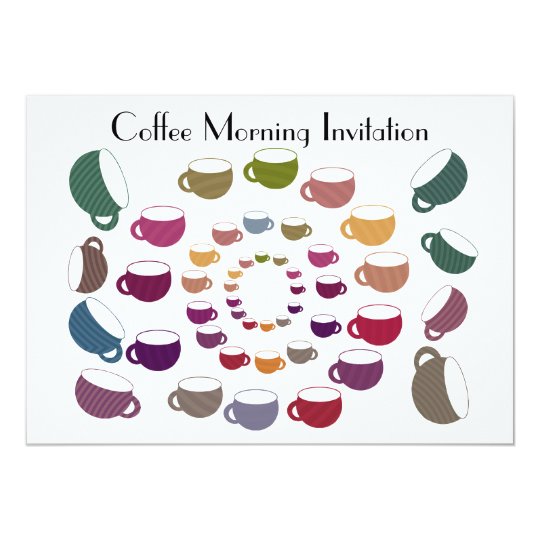 Coffee Circle Invitation Card